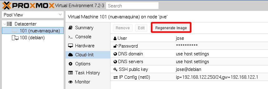 proxmox + cloud-init